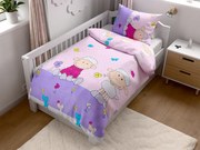 Lenjerie de pat din bumbac pentru patut OVECELE roz Dimensiune lenjerie de pat: 45 x 65 cm | 90 x 135 cm