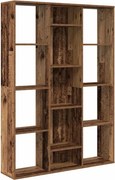 vidaXL Separator cameră/Bibliotecă, Lemn vechi, 100x24x140 cm, PAL