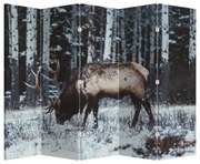 Paravan - Cerbul iarna (210x170 cm)