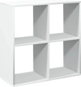 vidaXL Bibliotecă separatoare de cameră, albă, 69,5x29x69,5 cm, lemn stratificat