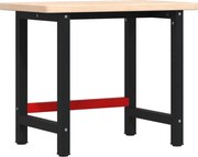 vidaXL Banc de lucru 100x60x83 cm lemn masiv stejar, dreptunghiular