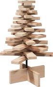 vidaXL Brad de Crăciun din lemn decorativ, 60 cm, lemn de pin masiv
