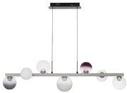 Lustra LED globuri sticla colorata SILENZIO