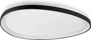 Plafoniera LED design circular GEMINI PL D081 ON-OFF NERO 4000K