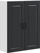 vidaXL Dulap de bucătărie Kalmar Negru 80 x 31 x 100 cm Lemn compozit