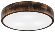 Plafonieră OAK SMOKY 3xE27/15W/230V ø 47,5 cm stejar/maro închis