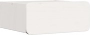 vidaXL Noptieră cu sertar Alb 39 x 34 x 16,5 cm Lemn masiv de pin