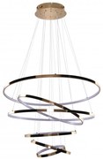 Lustra LED dimabila design modern casa scarii Wheel 6 Long aurie
