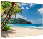 Tablou pe sticlă - Caraibe (70x50 cm)