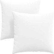 vidaXL Perne pentru canapea 2 pcs Alb 60 x 60 cm țesătură