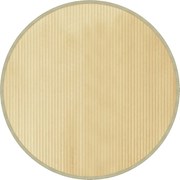 vidaXL Covor rotund, natural deschis, 100 cm, bambus
