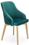 Scaun Toledo 2 velvet verde/stejar miere Monolith 37