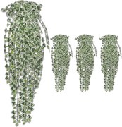 vidaXL Tufișuri de iederă artificială, 4 buc., multicolor, 90 cm