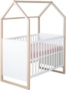 Pătuț alb 60x120 cm Cabane – Roba