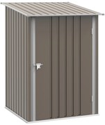 Outsunny Căsuță de Depozitare Unelte cu Acoperiș Înclinat și Încuietoare, Șopron pentru Unelte, 100x103x160 cm, Maro | Aosom Romania