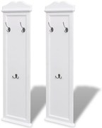 Cuiere de haine, 2 buc., alb