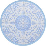 vidaXL Covor de exterior, ARAKIL bleu, Ø120 cm, PP