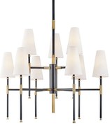 Candelabru LUX design clasic BOWERY bronz antichizat, cu 9 surse de lumina