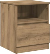 vidaXL Noptieră, stejar artizanal, 40x40x50 cm, lemn prelucrat