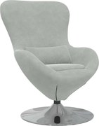 vidaXL Fotoliu ou Gri deschis Catifea