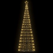 vidaXL Pom de Crăciun LED 550 LED-uri Alb Cald 304 cm