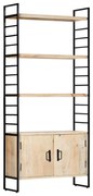 vidaXL Bibliotecă cu 4 niveluri 80x30x180 cm lemn masiv de mango