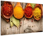 Tablou - Condimente pe lemn (90x60 cm)