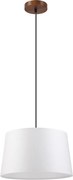 Lustră suspendată AIDA pe cablu, 1xE27, 60W, 230V, Ø 35 cm, stejar/nuc/alb