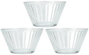 Set de boluri de sticlă EH Stripes 3 buc, 300 ml