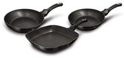 Set 3 Tigai marmorate Berlinger Haus Black Silver BH 6157