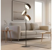 Lampă de podea DRUMZ 3xE14/10W/230V negru/maro/gri