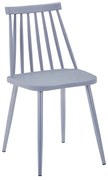 Scaun Bucatarie/Dinng Annet Polipropilena Gri, Picioare Metalice Gri