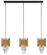 Lustra suspendata design elegant MAGNOLIA 3L aurie