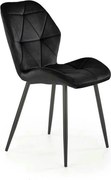 Scaun bucatarie material textil K453, negru, 48x53x86 cm