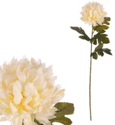 Crizantema crem - floare artificială tăiată, 73 cm