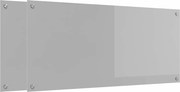 vidaXL Panou de bucătărie 2 pcs Gri deschis 110 x 50 cm