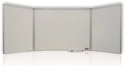 Tabla magnetica pliabila 120/240 x 90 cm, alba