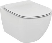 Set vas wc suspendat Ideal Standard Tesi Aquablade cu capac slim