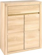 Pantofar lemn masiv Alesto 1 sertar si 2 usi Stejar, 85 × 37 × 104 cm