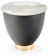 Masuta de cafea Cecilia S marmura alba/gri