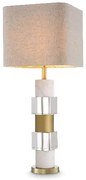 Veioza/ lampa de masa LUX Cullingham, alama antic/ alb