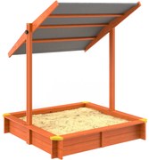 Cutie de nisip cu acoperiș Sami, din lemn de brad, 120x120x120cm Spielwerk