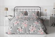 Lenjerie de pat din crep EFLORIA, gri Dimensiune lenjerie de pat: 70 x 90 cm | 140 x 200 cm