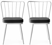 Set de scaune de sufragerie Yildiz White, 2 buc.