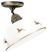 Kolarz 731.10.151 - Lustru aplicat NONNA 1xE27/75W/230V Ø 30 cm, elemente în formă de coarne de cerb, aur roz