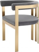 Scaun design elegant LUX Clubhouse gri 113444 HZ