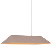 Lampă suspendată modernă bej cu LED inclus, cu 3 trepte de intensitate luminoasă - Dani