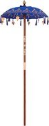 vidaXL Parasol Balinez albastru 125 x 125 x 260 cm