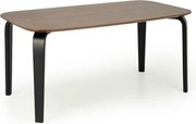 Masa PEDRO, nuc/negru, furnir/lemn, 160x90x75 cm