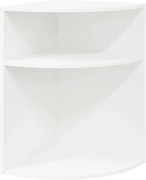 vidaXL Masă laterală Alb 39,7 x 39,7 x 60 cm Lemn compozit